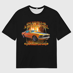 Футболка оверсайз мужская Автомобиль Ford Mustang, цвет: 3D-принт