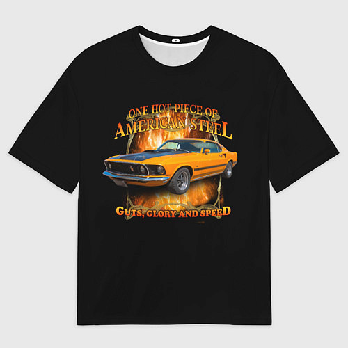 Мужская футболка оверсайз Форд Мустанг / 3D-принт – фото 1
