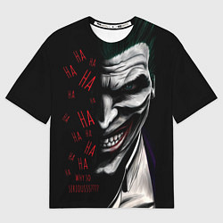 Мужская футболка оверсайз Joker in the dark