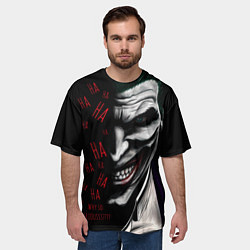 Футболка оверсайз мужская Joker in the dark, цвет: 3D-принт — фото 2