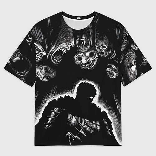 Мужская футболка оверсайз Guts in the dark / 3D-принт – фото 1