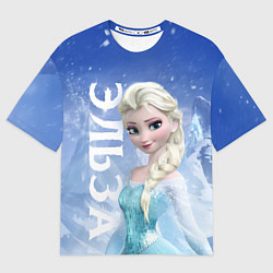 Футболка оверсайз мужская Эльза из Холодного сердца, цвет: 3D-принт
