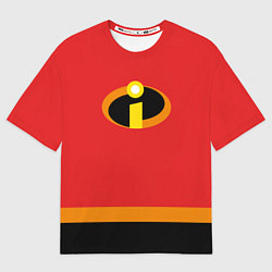 Футболка оверсайз мужская Суперсемейка костюм, цвет: 3D-принт