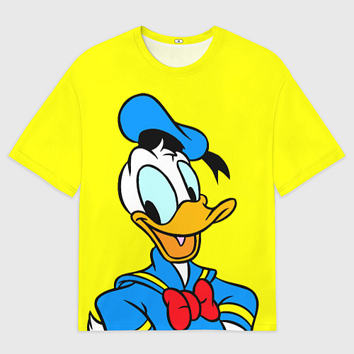 Мужская футболка оверсайз Дональд Дак / 3D-принт – фото 1