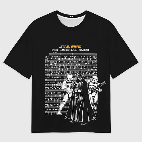 Мужская футболка оверсайз Звездные войны, имперский марш / 3D-принт – фото 1