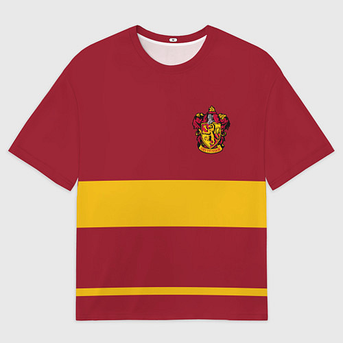 Мужская футболка оверсайз Гарри Поттер Гриффиндор / 3D-принт – фото 1
