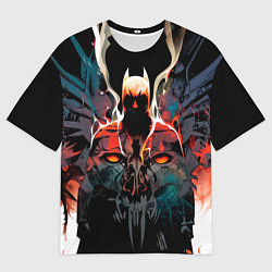 Мужская футболка оверсайз Batman from hell