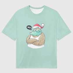 Мужская футболка оверсайз Современный дед мороз
