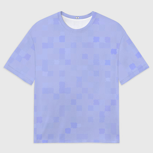 Мужская футболка оверсайз Пиксельная клетка / 3D-принт – фото 1