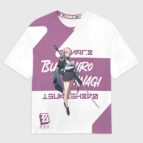 Мужская футболка оверсайз Цукисиро Янаги - ZZZ / 3D-принт – фото 1