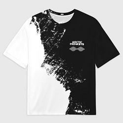 Футболка оверсайз мужская Arctic Monkeys - лого, цвет: 3D-принт