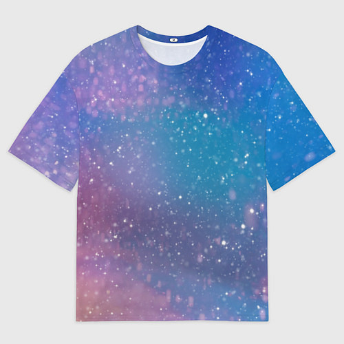 Мужская футболка оверсайз Winter falls gradient / 3D-принт – фото 1