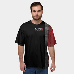 Футболка оверсайз мужская Shepard N7, цвет: 3D-принт — фото 2