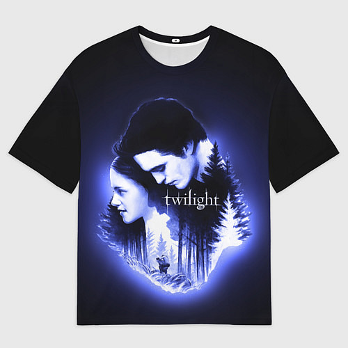 Мужская футболка оверсайз Twilight Bella and Edward / 3D-принт – фото 1