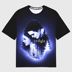Мужская футболка оверсайз Twilight Bella and Edward