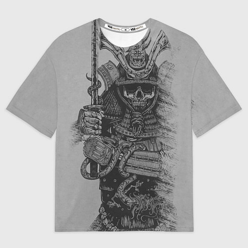 Мужская футболка оверсайз Призрак Самурай / 3D-принт – фото 1