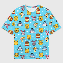 Мужская футболка оверсайз Винни Пух