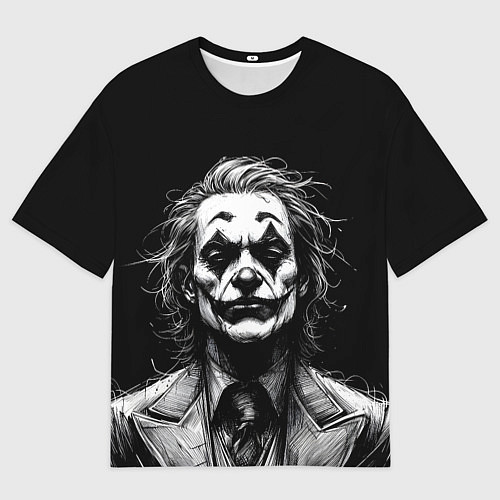 Мужская футболка оверсайз Joker - clown / 3D-принт – фото 1