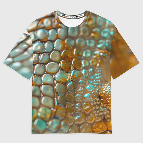 Мужская футболка оверсайз Почувствуй себя змеей / 3D-принт – фото 1