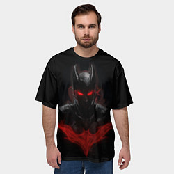 Футболка оверсайз мужская Neon Batman in the dark, цвет: 3D-принт — фото 2