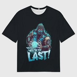 Мужская футболка оверсайз Sub-zero - Mortal Kombat