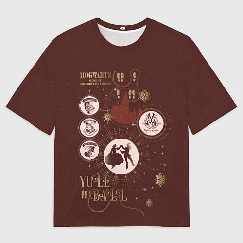 Мужская футболка оверсайз Гарри Поттер - Святочный Бал / 3D-принт – фото 1
