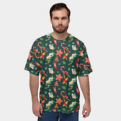 Футболка оверсайз мужская Сладости и лакомства, цвет: 3D-принт — фото 2