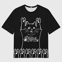 Мужская футболка оверсайз Bullet For My Valentine: cat rock