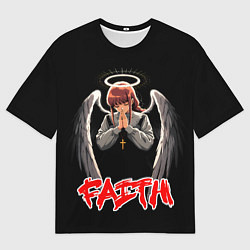 Мужская футболка оверсайз Makima faith - Chainsaw man