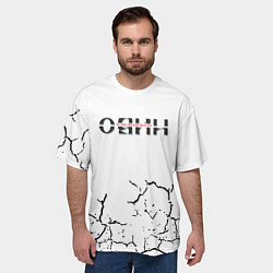Футболка оверсайз мужская Один в поле не воин, цвет: 3D-принт — фото 2