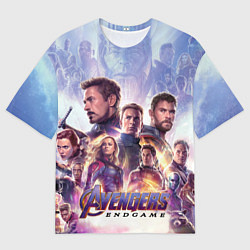 Футболка оверсайз мужская Мстители пережившие щелчок Таноса, цвет: 3D-принт