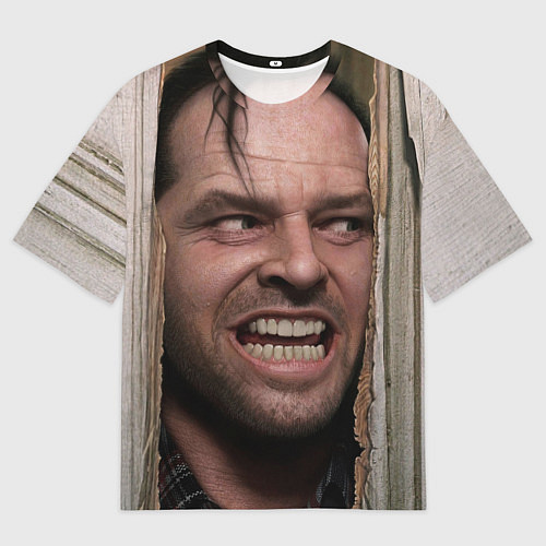 Мужская футболка оверсайз The shining - heres johnny / 3D-принт – фото 1