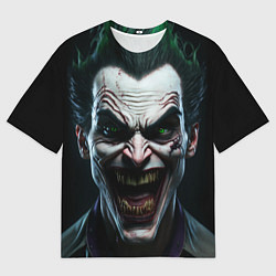 Мужская футболка оверсайз Джокер - лицо