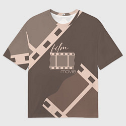 Мужская футболка оверсайз Фильм - кинопленка