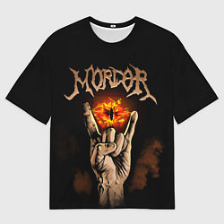 Мужская футболка оверсайз Рок Мордор