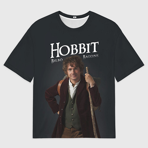 Мужская футболка оверсайз Бильбо Хоббит / 3D-принт – фото 1