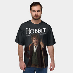 Футболка оверсайз мужская Бильбо Хоббит, цвет: 3D-принт — фото 2