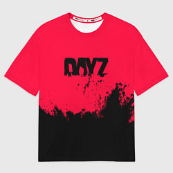 Футболка оверсайз мужская Dayz черные краски, цвет: 3D-принт