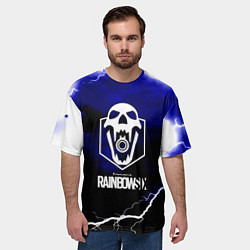 Футболка оверсайз мужская Rainbow six storm, цвет: 3D-принт — фото 2