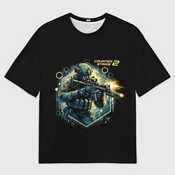 Мужская футболка оверсайз Counter Strike 2 - stormtrooper