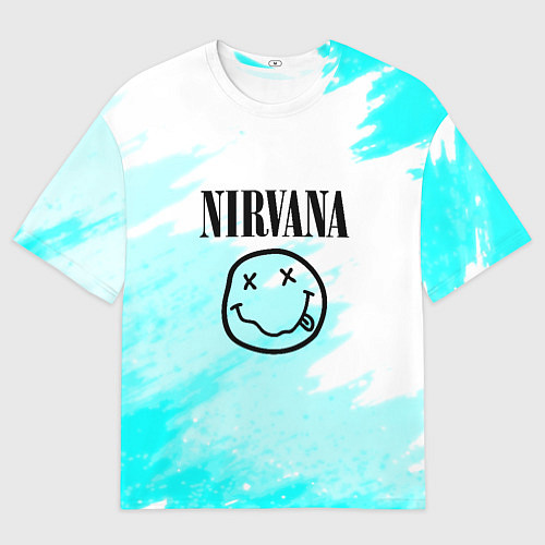 Мужская футболка оверсайз Nirvana rock music color / 3D-принт – фото 1
