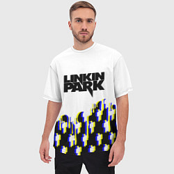 Футболка оверсайз мужская Linkin park human, цвет: 3D-принт — фото 2