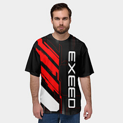 Футболка оверсайз мужская Exeed - red uniform, цвет: 3D-принт — фото 2