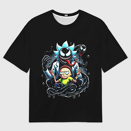 Мужская футболка оверсайз Morty and Rick - we are Venom / 3D-принт – фото 1