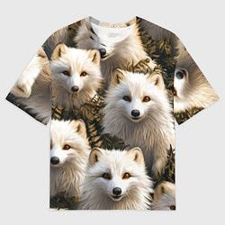 Мужская футболка оверсайз Песцы