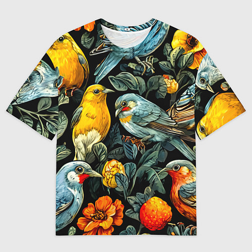 Мужская футболка оверсайз Кукушки / 3D-принт – фото 1