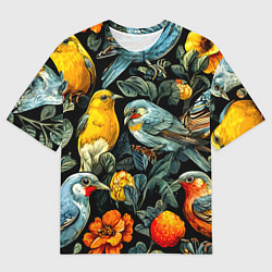 Мужская футболка оверсайз Кукушки