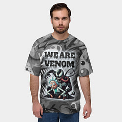 Футболка оверсайз мужская We are Venom - graffiti, цвет: 3D-принт — фото 2