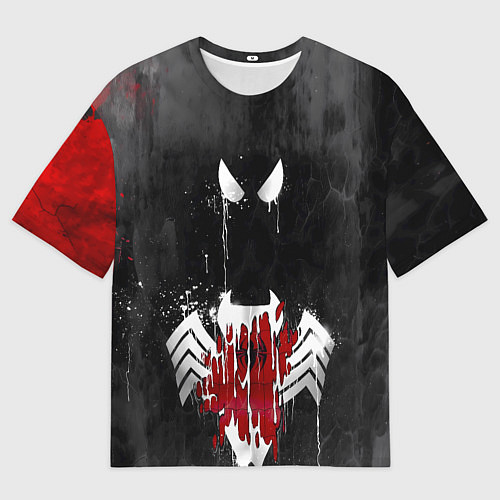Мужская футболка оверсайз Человек паук и веном / 3D-принт – фото 1