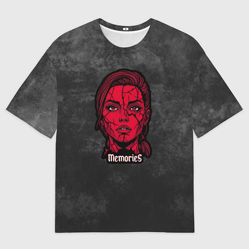 Мужская футболка оверсайз Memories - dark background / 3D-принт – фото 1